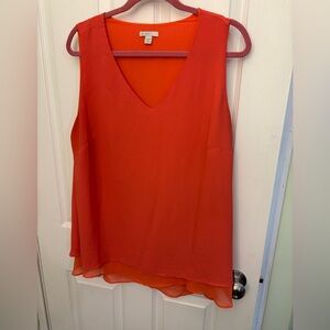 Cato size 18/20 w Sleeveless Red V-Neck  Top